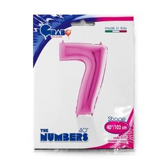 Numero "7" Magenta hinta ja tiedot | Ilmapallot | hobbyhall.fi