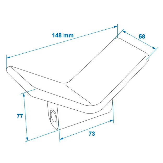 Nenätuki sininen PE hinta ja tiedot | Peräkärryt ja venetrailerit | hobbyhall.fi