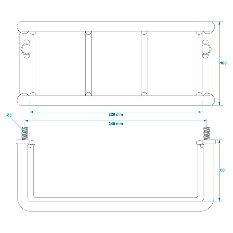 Perävaunun palosuojaus 228x105x80mm hinta ja tiedot | Peräkärryt ja venetrailerit | hobbyhall.fi