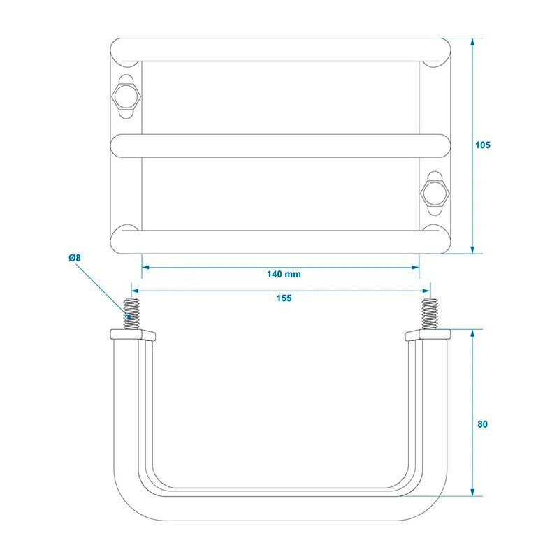 Perävaunun palosuojaus 140x105x80mm hinta ja tiedot | Peräkärryt ja venetrailerit | hobbyhall.fi