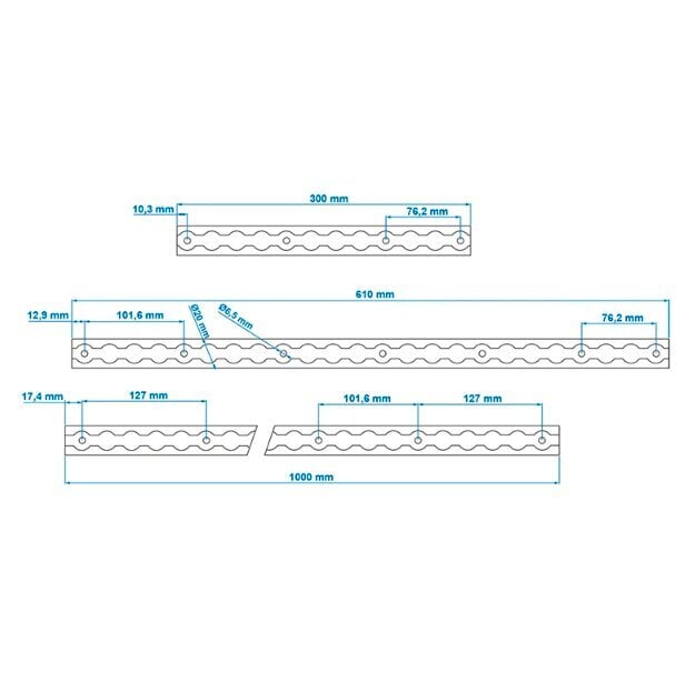 Kiskot perävaunun kuorman kiinnityksille 2x60cm hinta ja tiedot | Peräkärryt ja venetrailerit | hobbyhall.fi