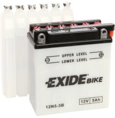 12V 5Ah 12N5-3B 120x60x130-+ Exide hinta ja tiedot | Moottoripyörien akut | hobbyhall.fi