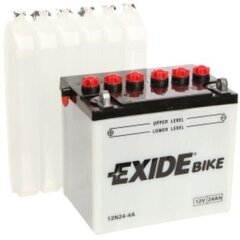 12V 24Ah 12N24-4A 184x124x175+- Exide hinta ja tiedot | Moottoripyörien akut | hobbyhall.fi