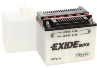 12V 8Ah YB7C-A 130x90x114-+ Exide hinta ja tiedot | Moottoripyörien akut | hobbyhall.fi