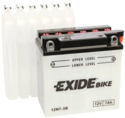 12V 7Ah 12N7-3B 135x75x133-+ Exide hinta ja tiedot | Moottoripyörien akut | hobbyhall.fi