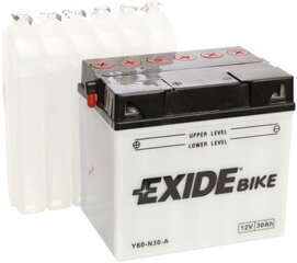 12V 30Ah Y60-N30-A 185x128x168+- Exide hinta ja tiedot | Moottoripyörien akut | hobbyhall.fi