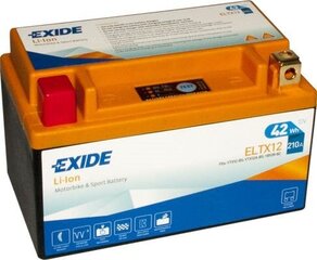 Exide Lithium 12V 42Wh 210A 150x87x93+- hinta ja tiedot | Moottoripyörien akut | hobbyhall.fi