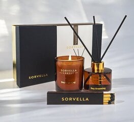 Kotituoksusarja ja tuoksukynttilä tulitikuilla Premium Sorvella Perfume Day Dreaming, 120 ml hinta ja tiedot | Huonetuoksut | hobbyhall.fi