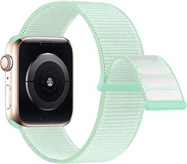 Lobnhot Nylon hihna yhteensopiva Apple Watchin kanssa- Turkoosi, 44 mm hinta ja tiedot | Älykellojen ja aktiivisuusrannekkeiden lisätarvikkeet | hobbyhall.fi