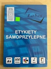 Green Labes Itseliimautuvat tarrat 210x297 - 400 kpl hinta ja tiedot | Toimistotarvikkeet | hobbyhall.fi