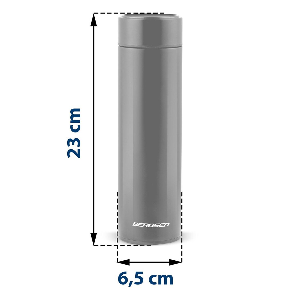 Tyhjiötermospullo 420 ml BD-782 musta hinta ja tiedot | Termoskannut ja termosmukit | hobbyhall.fi