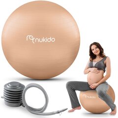 Raskausajan aerobicpallo 65 cm NS-951 beige hinta ja tiedot | Muut urheiluvälineet | hobbyhall.fi