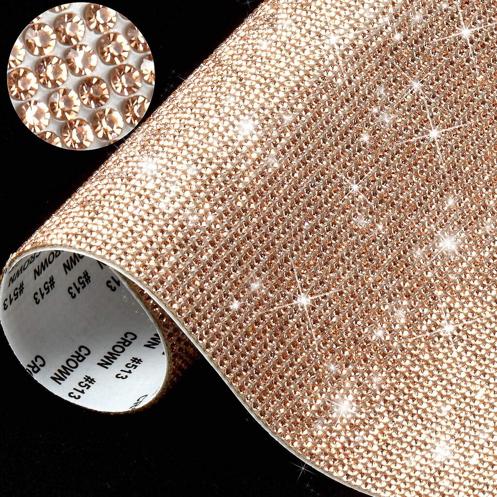 DIY Strass Crystal Tarrat - 12000 kappaletta kultaa hinta ja tiedot | Koristeet ja tarrat | hobbyhall.fi