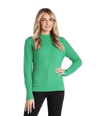 CityComfort Naisten turtleneck villapaita vihreä, koko M, lämpöä ja tyyliä hinta ja tiedot | Naisten neulepuserot | hobbyhall.fi