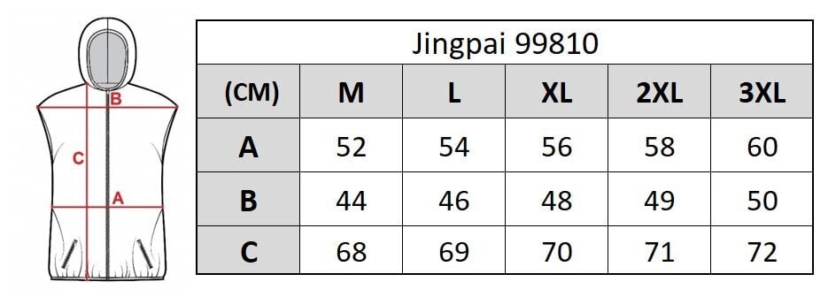 Miesten liivi Jingpai 810, harmaa hinta ja tiedot | Miesten liivit | hobbyhall.fi