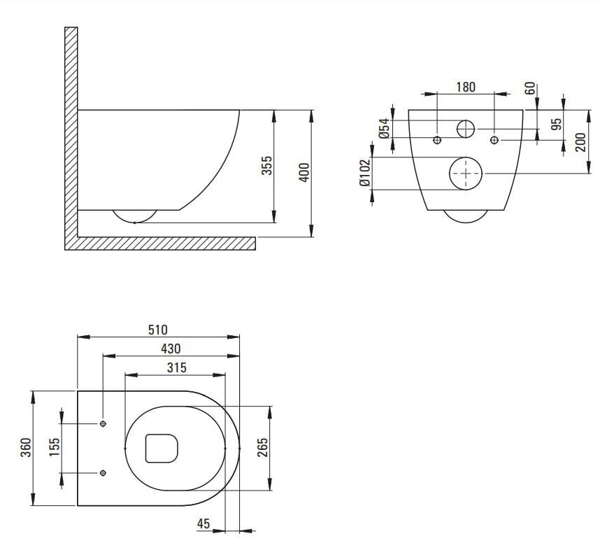 WC-istuin Deante Peonia Rimless hitaasti laskeutuvalla kannella, Anthracite/titanium hinta ja tiedot | WC-istuimet | hobbyhall.fi