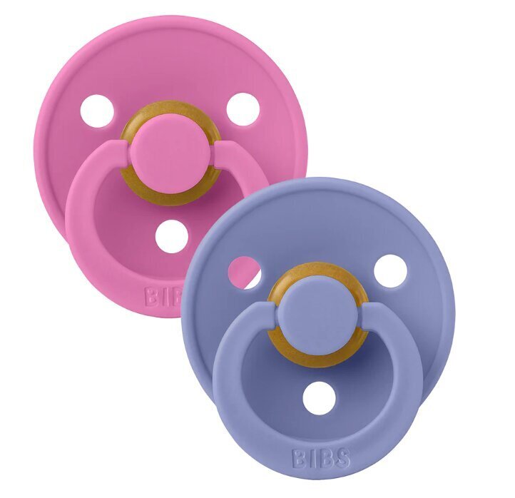 Värilliset tutit Bibs, 2 kpl, 6-18kk, Bubblegum / Peri hinta ja tiedot | Tutit | hobbyhall.fi