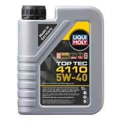 Liqui Moly TOP TEC 4110 5W-40 moottoriöljy, 1L hinta ja tiedot | Moottoriöljyt | hobbyhall.fi