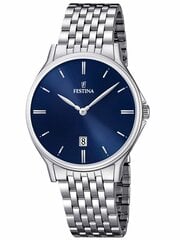 Festina miesten kello Classic 16744/3, hopean värinen hinta ja tiedot | Miesten kellot | hobbyhall.fi