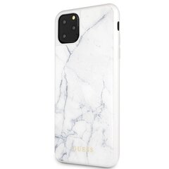 Puhelinkuori Guess GUHCN65HYMAWH Apple iPhone 11 Pro Max valkoinen marmori hinta ja tiedot | Puhelimen kuoret ja kotelot | hobbyhall.fi