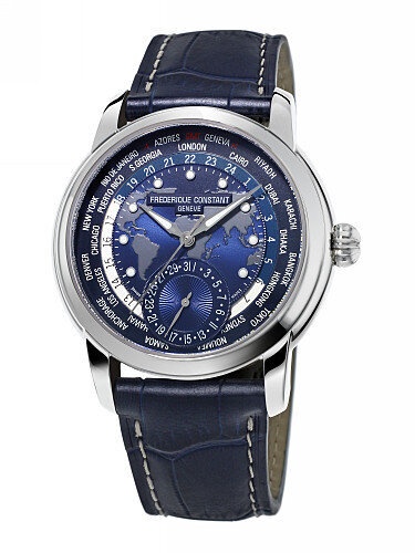 Miesten kello Frederique Constant Classics Manufacture Worldtimer, FC-718NWM4H6 hinta ja tiedot | Miesten kellot | hobbyhall.fi