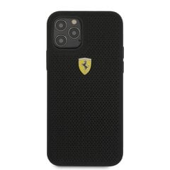 Ferrari On Track rei'itetty kotelo iPhone 12/12 Prolle, musta hinta ja tiedot | Puhelimen kuoret ja kotelot | hobbyhall.fi