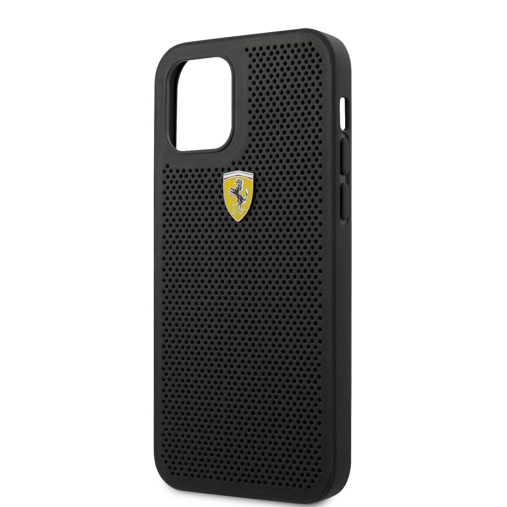 Ferrari On Track rei'itetty kotelo iPhone 12/12 Prolle, musta hinta ja tiedot | Puhelimen kuoret ja kotelot | hobbyhall.fi