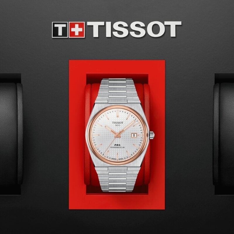 Miesten kello Tissot PRX Powermatic 80 T137.407.21.031.00 hinta ja tiedot | Miesten kellot | hobbyhall.fi