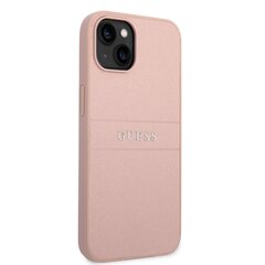 Guess PU Leather Saffiano Suojakuori iPhone 14 Plus -puhelimelle, pinkki hinta ja tiedot | Puhelimen kuoret ja kotelot | hobbyhall.fi