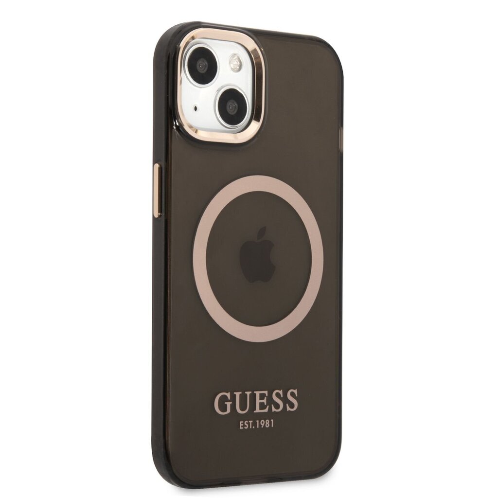 Guess Translucent MagSafe -yhteensopiva kotelo iPhone 13:lle, musta hinta ja tiedot | Puhelimen kuoret ja kotelot | hobbyhall.fi