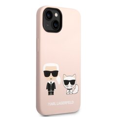 Karl Lagerfeld MagSafe Yhteensopiva Kotelo Liquid Silicone Choupette iPhone 14 Plus, vaaleanpunainen hinta ja tiedot | Puhelimen kuoret ja kotelot | hobbyhall.fi