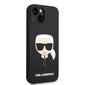 Karl Lagerfeld nestemäinen silikonipääkotelo iPhone 14 Plus -puhelimelle, musta hinta ja tiedot | Puhelimen kuoret ja kotelot | hobbyhall.fi