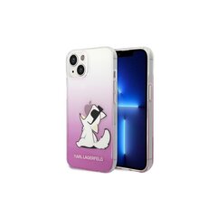 Karl Lagerfeld iPhone 14 Plus 6,7" KLHCP14MCFNRCPI vaaleanpunainen Choupette Fun hinta ja tiedot | Puhelimen kuoret ja kotelot | hobbyhall.fi