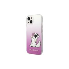 Karl Lagerfeld iPhone 14 Plus 6,7" KLHCP14MCFNRCPI vaaleanpunainen Choupette Fun hinta ja tiedot | Puhelimen kuoret ja kotelot | hobbyhall.fi