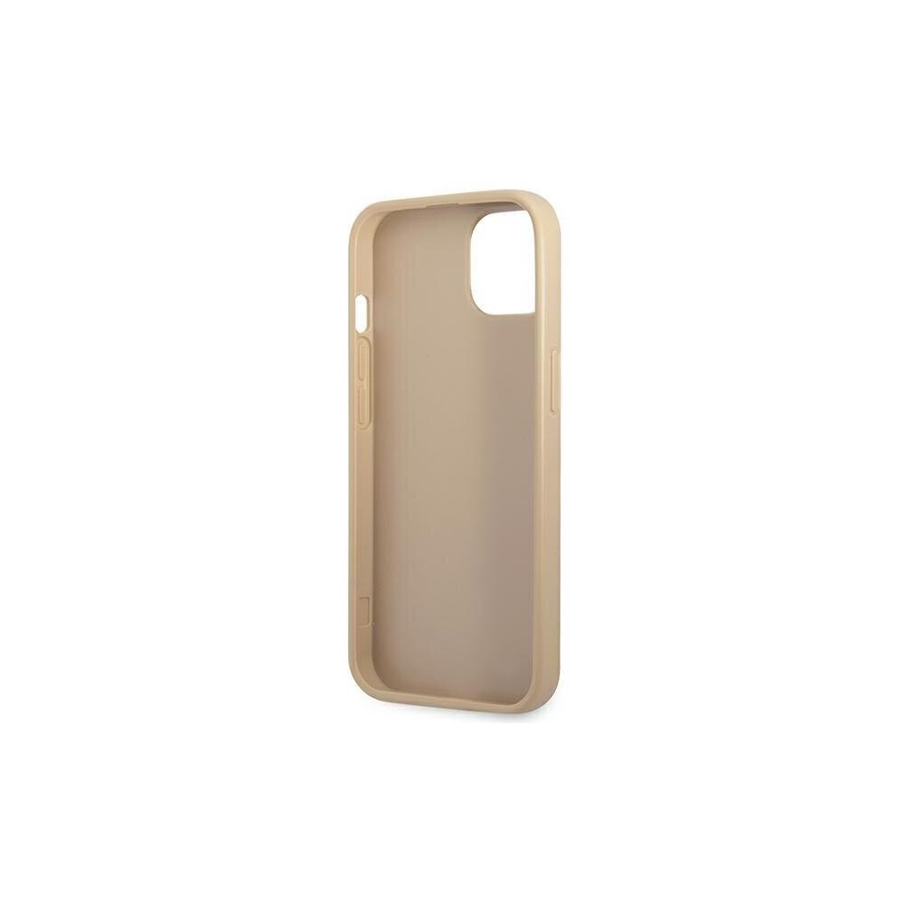 Guess iPhone 14 Pro 6.1" GUHCP14LPSATLE beige HC Saffiano PU-kolmio hinta ja tiedot | Puhelimen kuoret ja kotelot | hobbyhall.fi