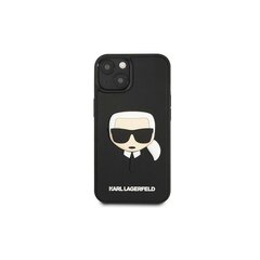 Karl Lagefeld iPhone 14 Plus 6,7" KLHCP14MKH3DBK musta 3D kumi Karl's Head hinta ja tiedot | Puhelimen kuoret ja kotelot | hobbyhall.fi