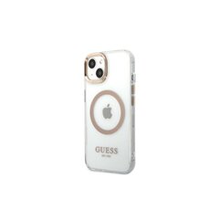 Guess iPhone 13 Pro Max 6,7" GUHMP13XHTRMD kultainen HC Magsafe Metal Outline Gold hinta ja tiedot | Puhelimen kuoret ja kotelot | hobbyhall.fi