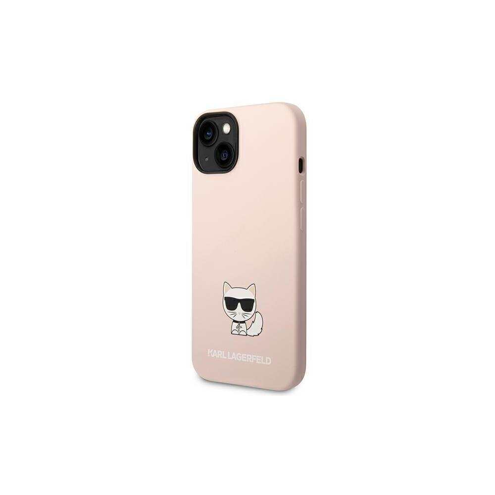 Karl Lagerfeld iPhone 14 Pro 6.1" KLHCP14LSLCTPI vaalea ruusu Choupette Body hinta ja tiedot | Puhelimen kuoret ja kotelot | hobbyhall.fi