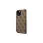 Guess iPhone 14 Pro 6.1" GUBKP14LHG4SHW ruskea BT PC/TPU 4G PU Script Metal hinta ja tiedot | Puhelimen kuoret ja kotelot | hobbyhall.fi