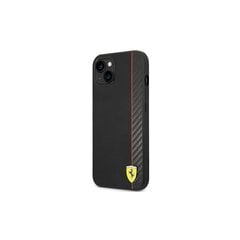 Ferrari iPhone 14 Plus 6,7" FEHCP14MaxBK musta HC PU Carbon hinta ja tiedot | Puhelimen kuoret ja kotelot | hobbyhall.fi