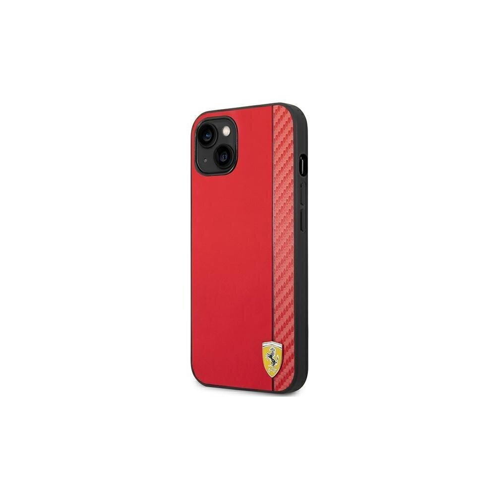 Ferrari iPhone 14 Plus 6,7" FEHCP14MaxRE punainen HC PU Carbon hinta ja tiedot | Puhelimen kuoret ja kotelot | hobbyhall.fi