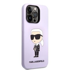 Karl Lagerfeld nestemäinen silikoni Ikonik NFT iPhone 14 Pro Purple hinta ja tiedot | Puhelimen kuoret ja kotelot | hobbyhall.fi