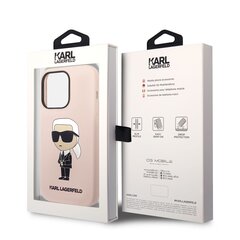 Karl Lagerfeld Nestemäinen silikoni Ikonik NFT iPhone 14 Pro Pink hinta ja tiedot | Puhelimen kuoret ja kotelot | hobbyhall.fi