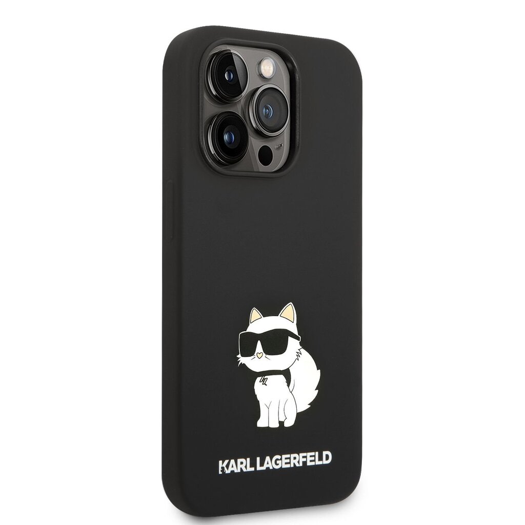 Karl Lagerfeld nestemäinen silikoni Choupette NFT iPhone 14 Pro musta hinta ja tiedot | Puhelimen kuoret ja kotelot | hobbyhall.fi