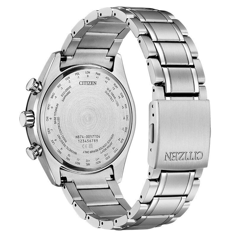 Miesten kello Citizen Eco-Drive -radioohjattu Tsukiyomi Moonphase Super Titanium BY1018-80E hinta ja tiedot | Miesten kellot | hobbyhall.fi