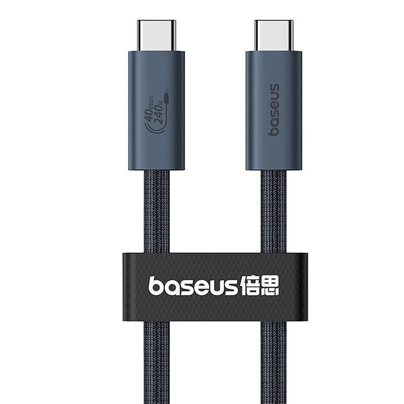 USB-C - USB-C kaapeli 240W PD 8K 60Hz 40Gb/s, 1m, musta hinta ja tiedot | Puhelinkaapelit | hobbyhall.fi