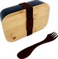 Lunchbox ECO Bamboo Night Black hinta ja tiedot | Elintarvikkeiden säilytysastiat | hobbyhall.fi