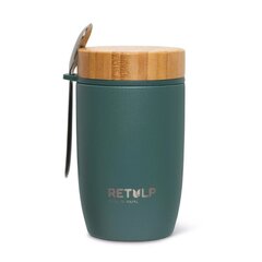 Terminis puodelis priešpiečių dėžutė BIG MUG Tamsiai žalias 500ml. Plienas/bambukas hinta ja tiedot | Termoskannut ja termosmukit | hobbyhall.fi