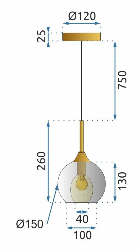 Kattovalaisin roikkuu lasipallo App898-7cp hinta ja tiedot | Riippuvalaisimet | hobbyhall.fi