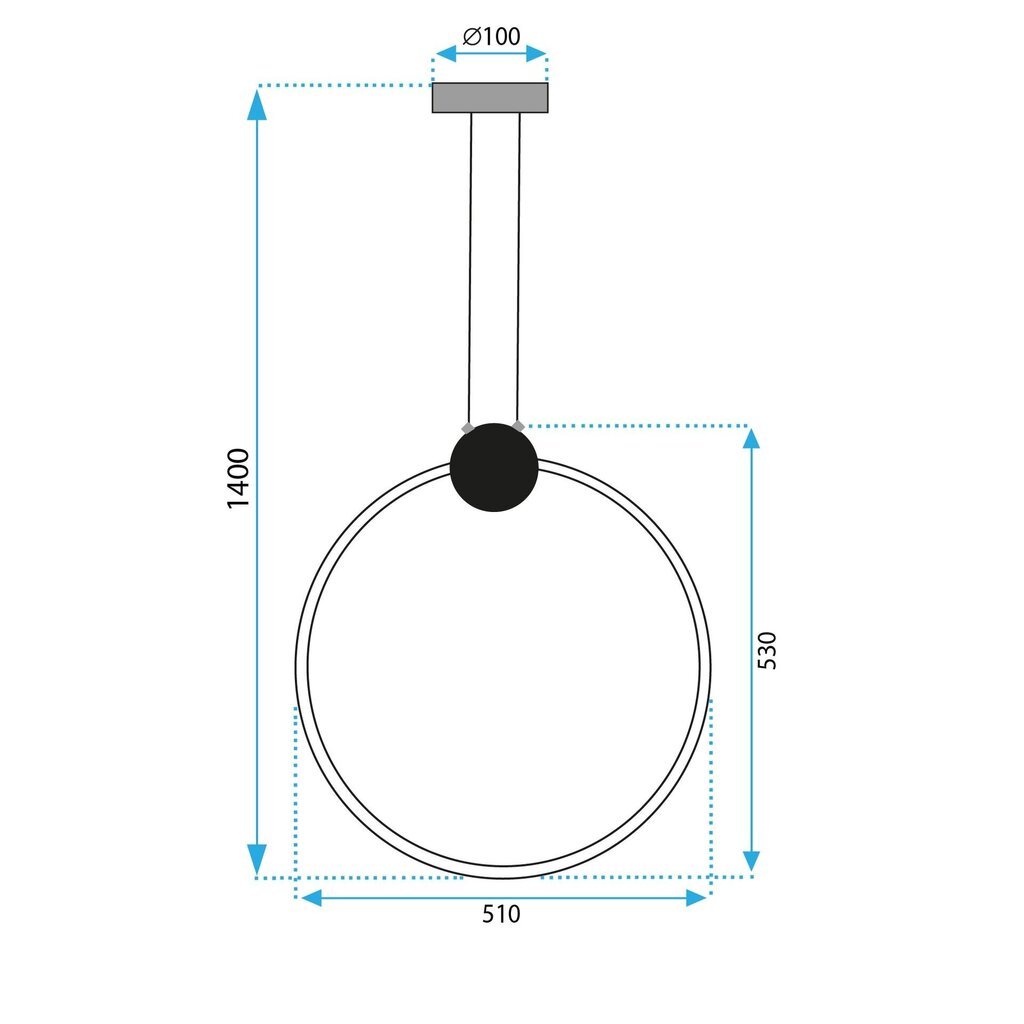 LED-katto lamppu App1400-cp vanha kulta 50 cm hinta ja tiedot | Riippuvalaisimet | hobbyhall.fi